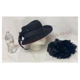 Vintage Betmar & Union Made Feathered Hats