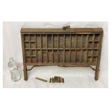 Antique Letterpress Drawer / Printers Type Tray