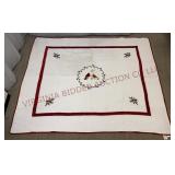 Cracker Barrel Embroidered Cardinal Quilt - King