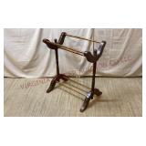 Vintage Wooden Quilt Stand / Blanket Rack