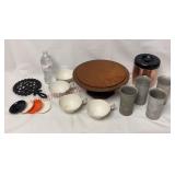 Vintage Kitchen - Stand, Canister, Trivet & More!