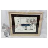 Judy Newcomb 'Cafe Di Pagliacci' Framed Print