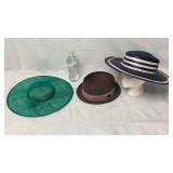 Ladies Summer Boater Hats & Men's Porkpie Hat