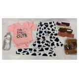 Holy Cow 0-3M Baby Clothing, Boots & Headbands