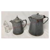 Vintage Graniteware Enamelware Coffee Pots - 2