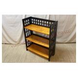 Pier 1 Fretted Folding Shelf / Bookcase - 29' Wide