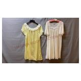 Vintage Ladies Nylon Nightgowns - 3X & Medium