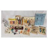 Vintage Sewing Patterns, Seamstress Book & More!