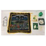 Vintage Ireland Pillow Cover & Irish Collectibles