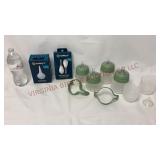 Nanobebe Silicone Baby Bottles, Aspirator, Clipper