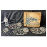 Vintage Anchor Hocking Snack Set - 7 Pieces