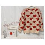 Rae Dunn Love Shower Curtain & Serra S Sweater
