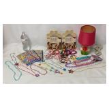 American Girl Goody Bags, Flower Lamp & Jewelry