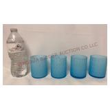 Victorian Cased Satin Art Glass Dot Tumblers - 4