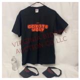 Coyote Ugly Large T-Shirt & (2) Sun Visors