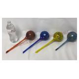 Blown Glass Self Watering Plant Globes - 4