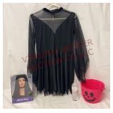 Halloween - Witch Wig, Costume & Candy Bucket