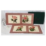 Vintage Royal Table Rose Place Mats - England
