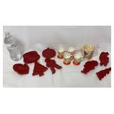 Tupperware Cookie Cutters & Play Cups, Pitcher