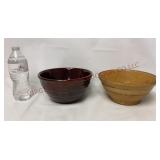 Marcrest Daisy Dot Bowl, Antique Yellow Ware Bowl