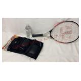Youth Elbow / Knee Pad Set & Wilson Racquet