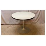 Vintage Metal Base Pedestal 36" Round Table