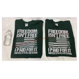 US Veteran Freedom T-Shirts - Size XL - 2