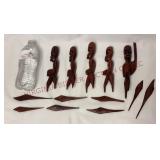 African Folk Art Tribal Figures - Wooden