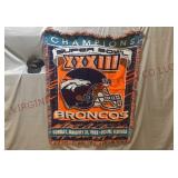 Broncos Hat & 1999 Super Bowl Broncos Blanket
