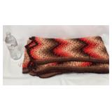 Vintage Hand Made Crochet Afghan - 38"x88"