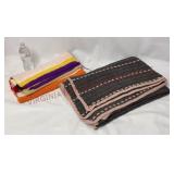 Hand Made Crochet Afghans - 17"x66" & 44"x56"
