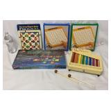 Vintage Educational Games & Pipe Xylophone
