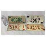 1970s Indiana License Plates - 4