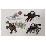 Vintage / Antique Keys - Mostly Hollow Barrel