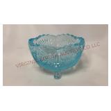 Antique Canadian Paneled Thistle Salt Cellar