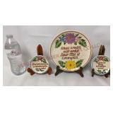 SMF Schramberg German Pottery Wall Plates