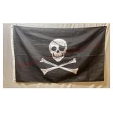 Vintage Skull & Crossbones Pirate Flag - 3