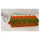 Vintage Hand Made Crochet Afghan - 34"x72"