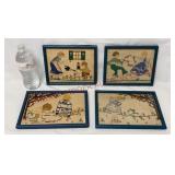 Vintage Framed Needlepoint Cross Stitch - 4