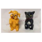 F&F Mold & Die Works Dog & Cat Salt & Pepper Set