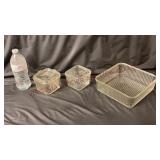 Vintage Glass Refrigerator Dishes - 3