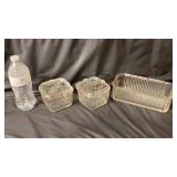 Vintage Glass Refrigerator Dishes - 3