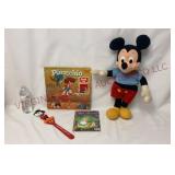 Vintage Disney Pinocchio, Alice & Mickey - See Des