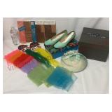 Vintage Nylon Hosiery, Scarves, Hat & Shoes