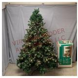 7.5 Ft Noble Fir Pre-Lit Christmas Tree w Box