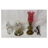 Con Corde PA Dome Clock & Cranberry Lamp