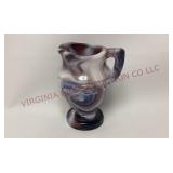Imperial Glass Amethyst Slag Glass Mini Pitcher