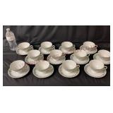 Vintage Fine China Japan MS 6701 Teacups & Saucers