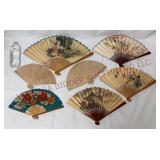Vintage Folding Asian Hand Fans - 7