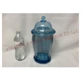 Vintage Indiana Glass Paneled Apothecary Jar